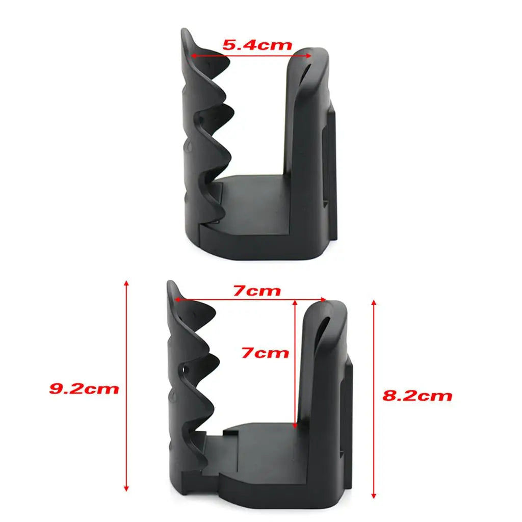 Secure Motorcycle Drink Cup Holder Adjustable Plastic Bottle Mount for Bike and Scooter - Automotive LED Light