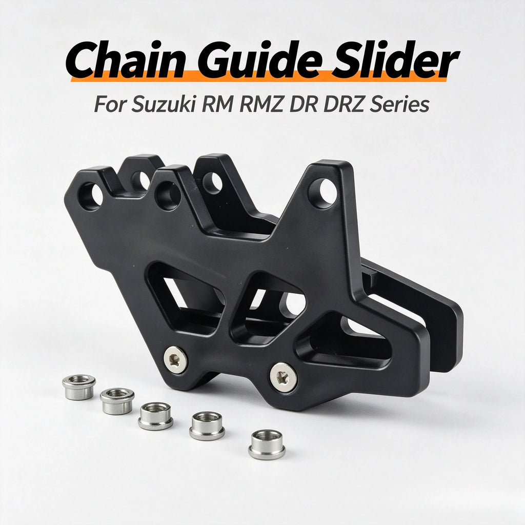 Off-Road Motorcycle Chain Guide Guard For Suzuki RM125 RM250 RMZ250 RMZ450 RMX450 DRZ250 DRZ400  - Automotive LED Light