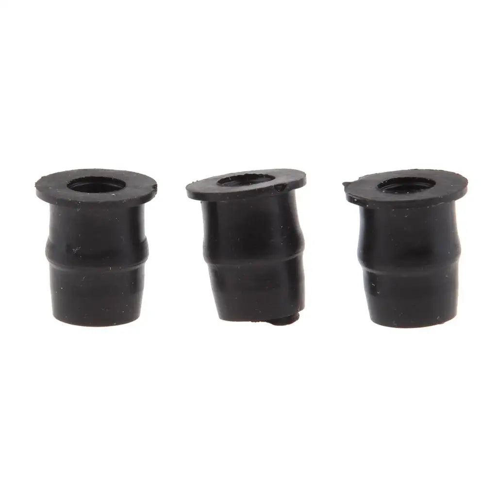 M5 Motorcycle Windscreen Rubber Well Nuts Black Flanged Sleeve Vibration Resistant Fairing Nut f - Automotive LED Light