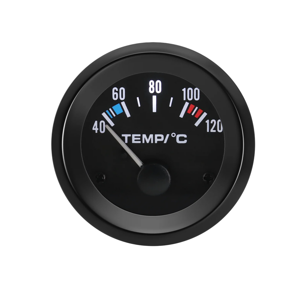 40-120 Celsius Car 52mm Water Temperature Gauge with Adaptor Joint Pipe Radiator 1/8NPT Sensor R - Automotive LED Light