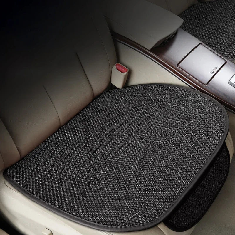 Summer Car Seat Cushion Cover Breathable Ice Silk Non Slip Auto Seat Protector Pad Men Women Uni - Automotive LED Light