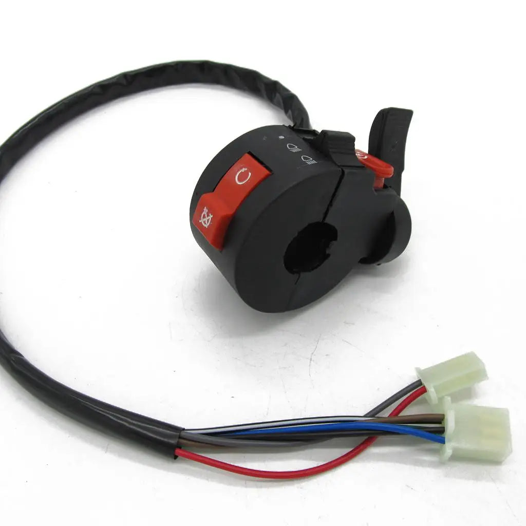 3 Function Left Handlebar Switch Assembly Plastic for ATV Quad 50cc 110cc Sunl Taotao 22mm - Automotive LED Light
