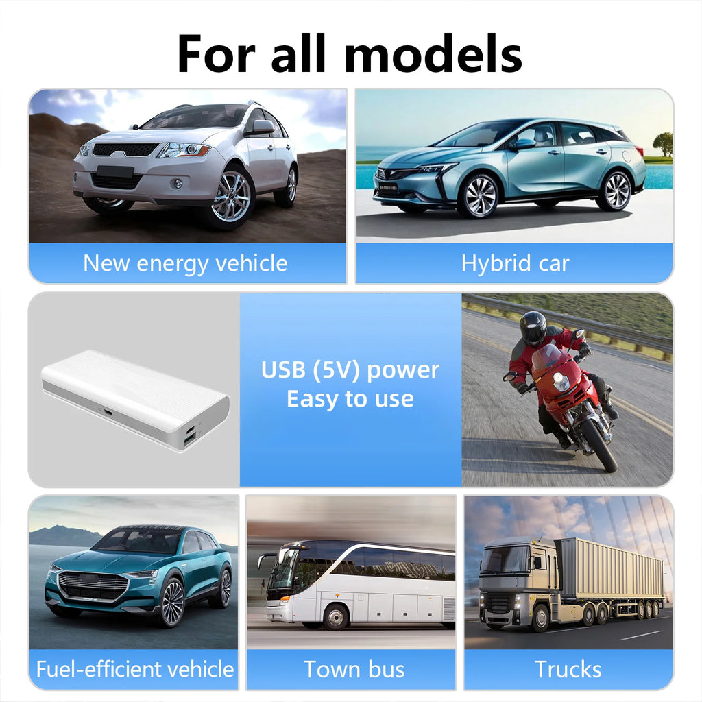 X1 Car GPS Head Up Display For HUD Digital Speedometer Plug and Play Big Font KMH Gauge for Cars - Automotive LED Light