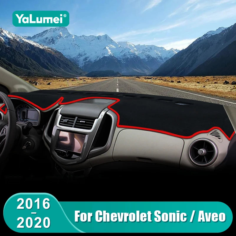 For Chevrolet Sonic / Aveo 2016 2017 2018 2019 2020 Car Dashboard Sun Shade Cover Instrument Des - Automotive LED Light
