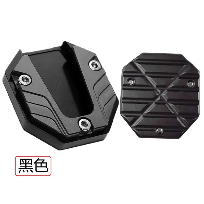 Premium Motorcycle Electric Vehicle Footrest Plate - Large Anti-slip Side Kick Block for Enhance - Automotive LED Light