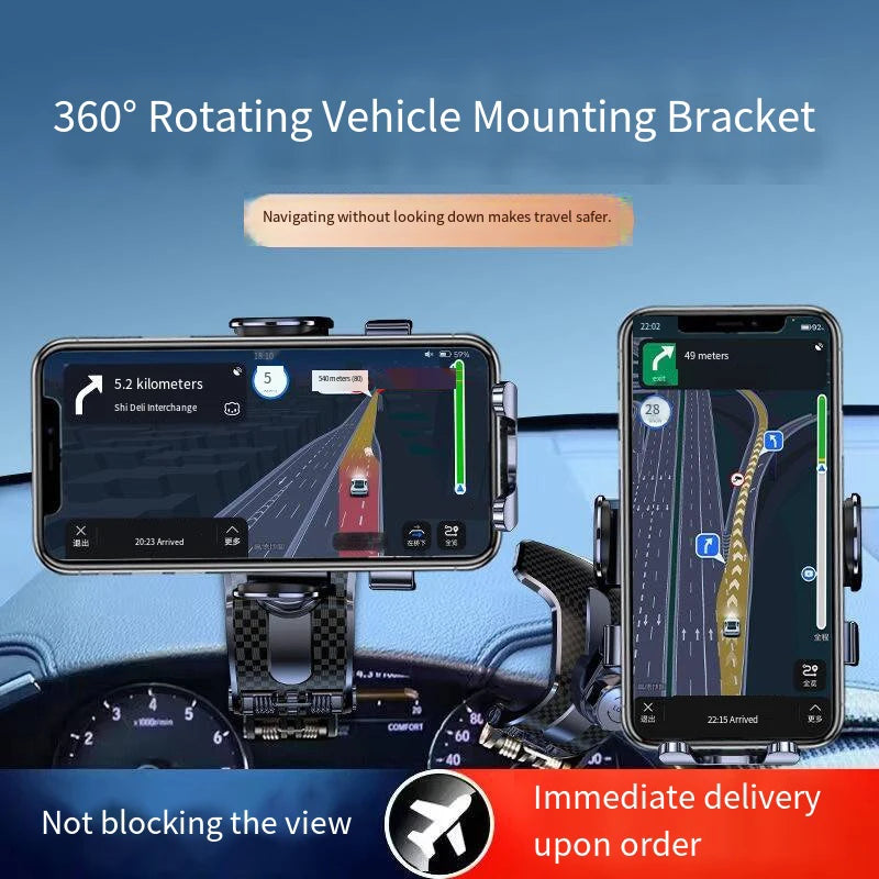 Mobile Phone Car Holder New Style Central Control Instrument PanelMulti-functional Car Universal - Automotive LED Light