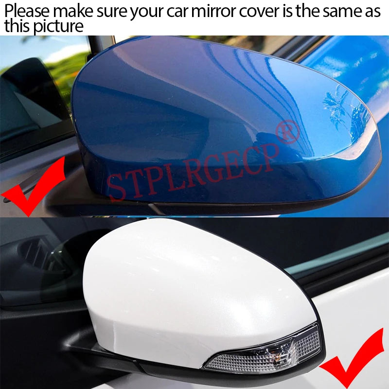 Stplrgecp Passenger Driver Left or Right Door Side Heated Wing Mirror Glass Lens for Toyota 2011-2017 - Automotive LED L
