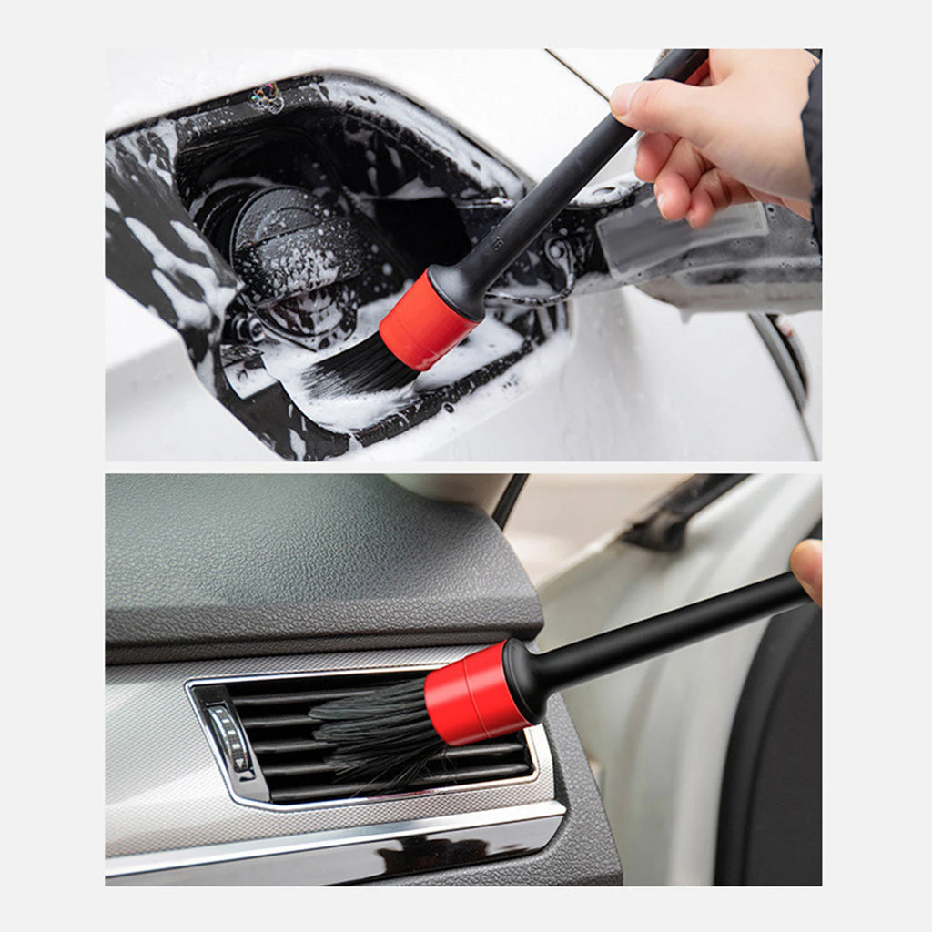 5 Sizes Auto Car Detailing Brushes Kit for Wheels Engine Console Dashboard Interior Exterior Cle - Automotive LED Light