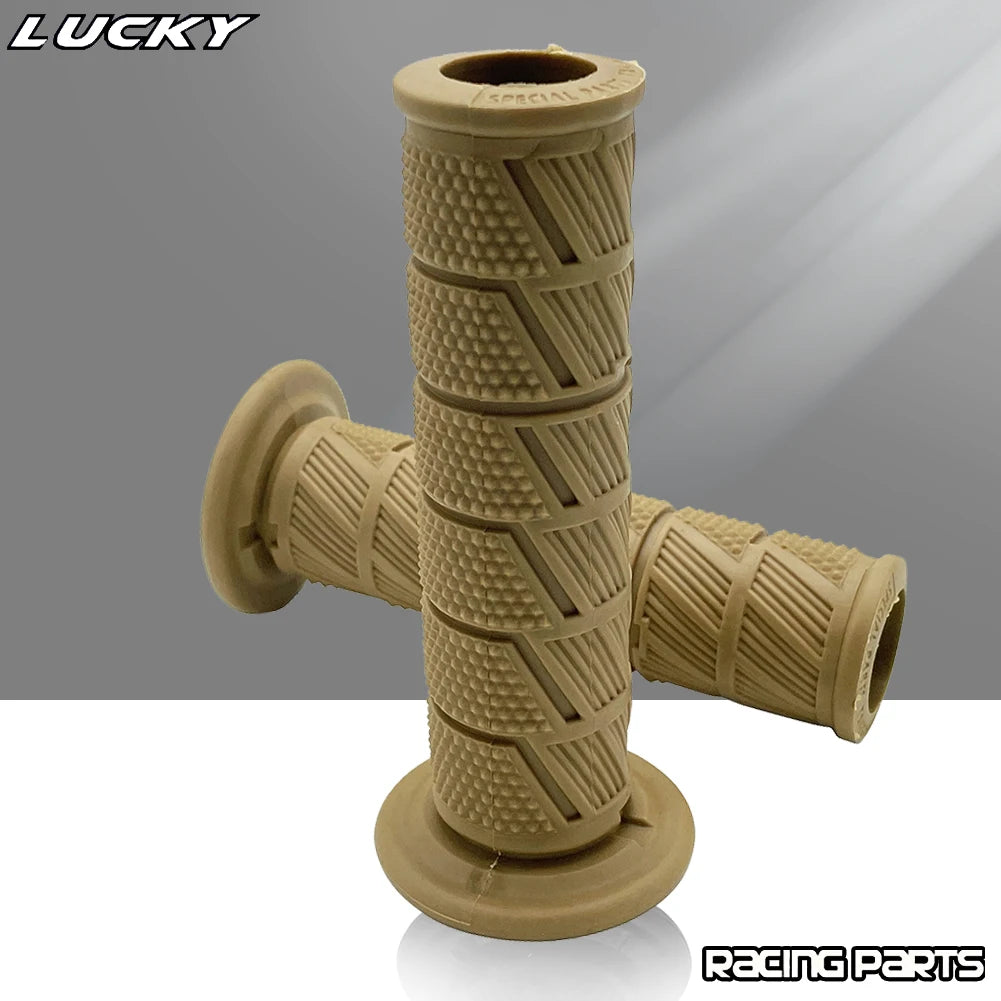 Retro Moto Grip Classic Scooter Parts Vintage 7/8" 22 24mm Motobike Handle Bar For Cafe Racer Ru - Automotive LED Light