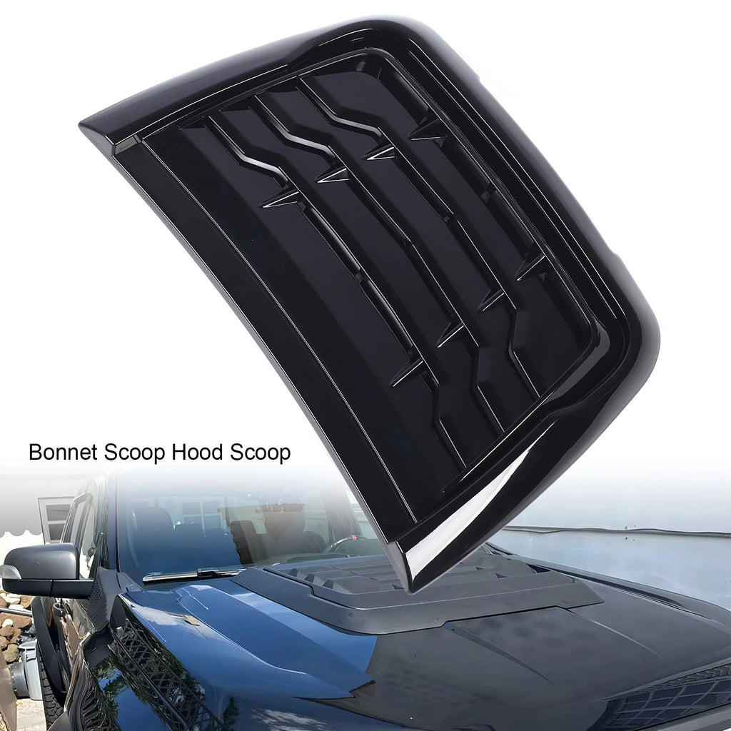 Car Bonnet Air Intake Vent Scoop Cover Glossy Black Hood Air Intake Trim Cover For Ranger XLT XL - Automotive LED Light