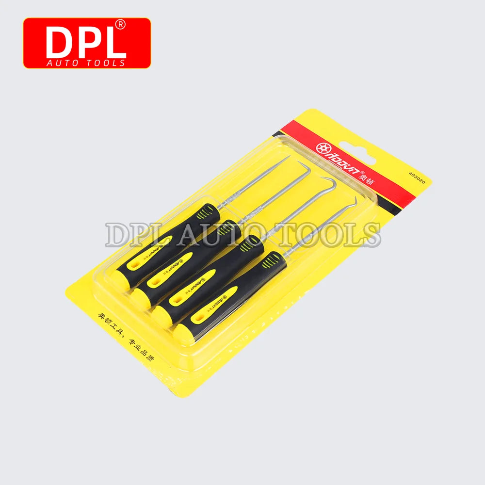 16cm 4Pcs Pick Hooks Oil Seal Screwdrivers Set Auto Vehicle O-Ring Gasket Seal Puller Remover Se - Automotive LED Light