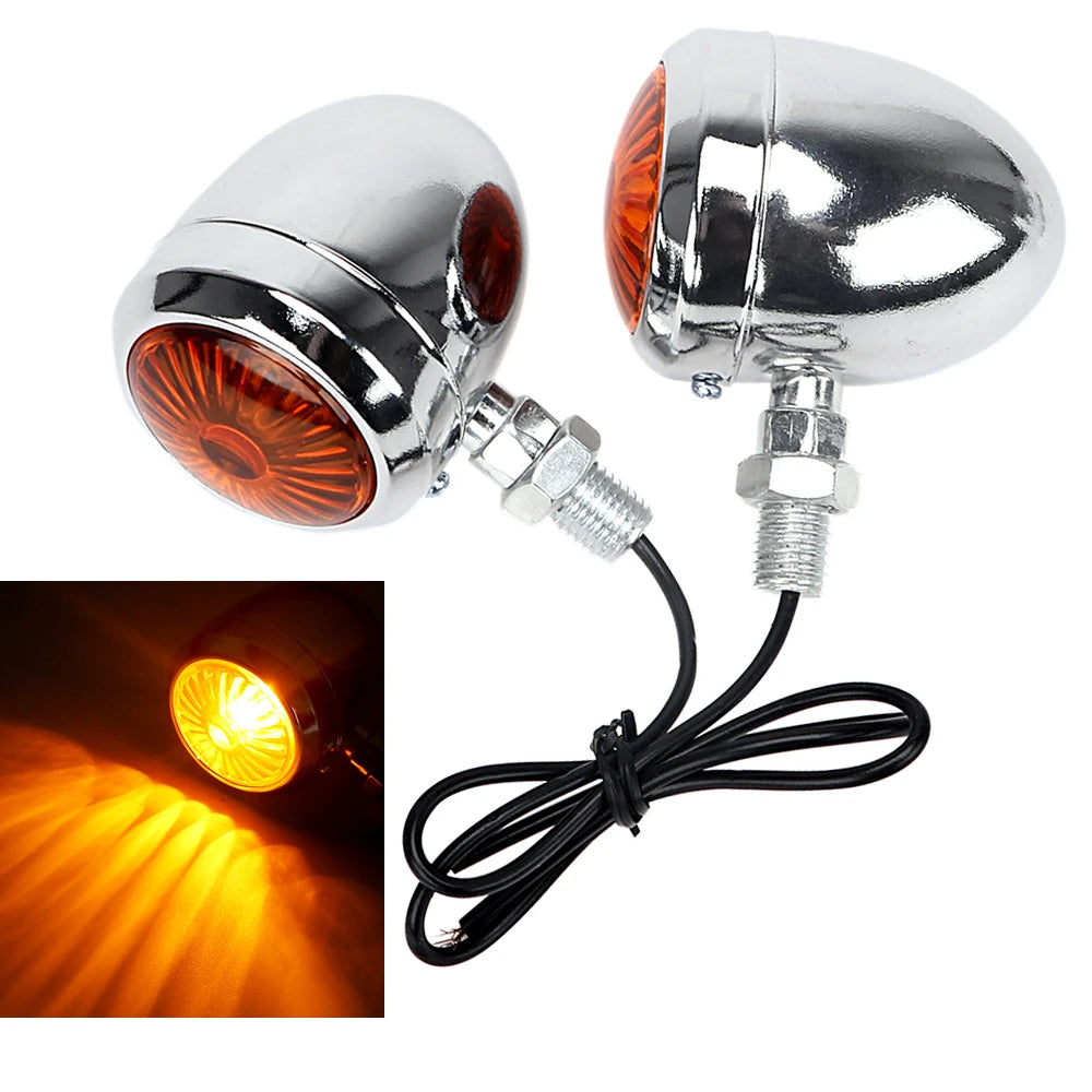12V Motorcycle Turn Signal Lights LED Taillights Universal Scooter Indicator Motorbike Accessori - LED Motorcycle Light
