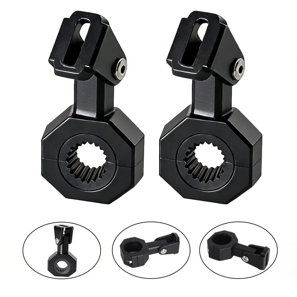 Motorbike Headlight Lamp Holder Support Adjustable Motorcycle Headlight Spotlight Mount Bracket  - LED Motorcycle Light