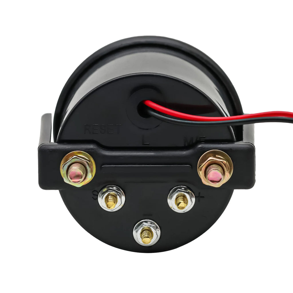 AD Black Shell White Backlight Car Water Temperature Gauge 52mm Temp Meter 40-120 Celsius With W - Automotive LED Light