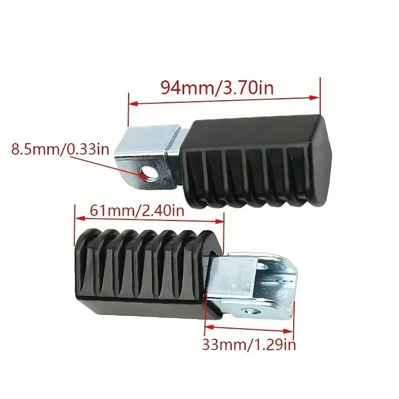 Motorcycle Foot Pegs Foot Rest Pedal Bracket For Yamaha PW50 PW80 Non Slip Footp for PW80 PW50 - Automotive LED Light