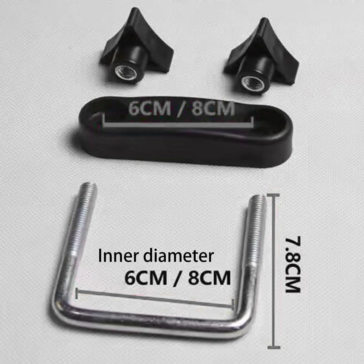 Auto Roof Luggage Rack U Bolt Clamps Easy Install Retainer Clip for Luggage Rack Accessories Mos - Automotive LED Light