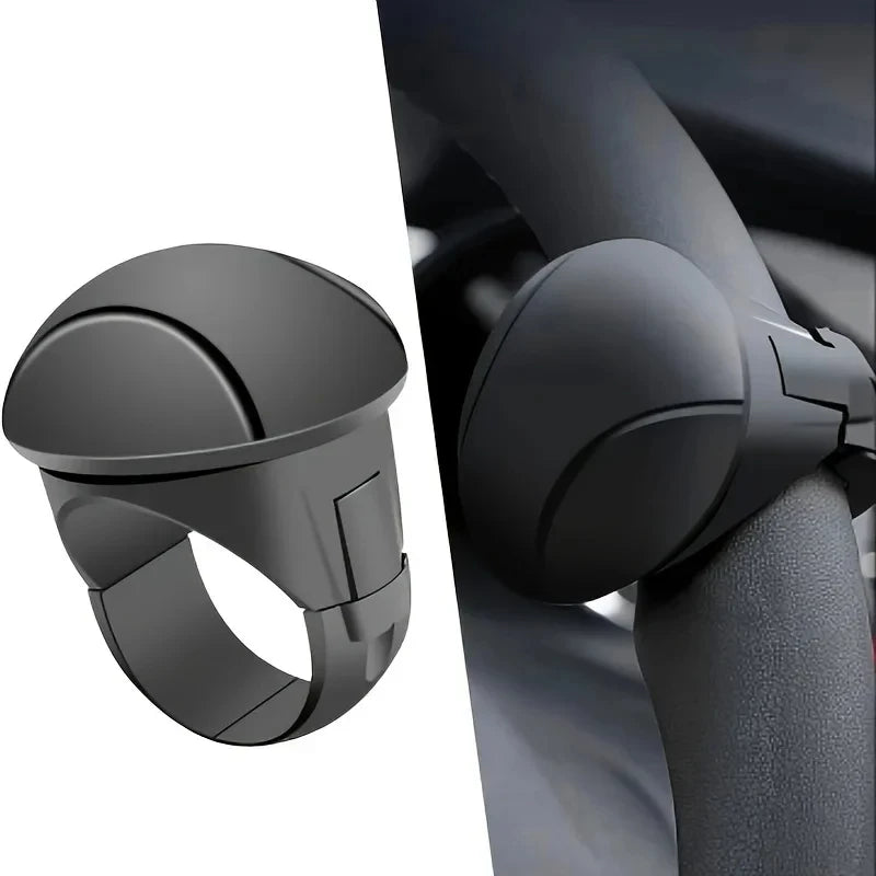 Easy-Grip Silicone Steering Wheel Knob 360° Smooth Rotation One-Hand Operation with Built-in Met - Automotive LED Light