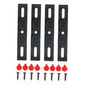 Frameless Black License Plate Holder ABS Car Mount Clip Clamps Brackets Universal Number Plate F - Automotive LED Light