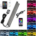 Music Rhythm Neon LED Car Foot Light RGB 72 LED APP Control Interior Decorative Lamp - Automotive LED Light