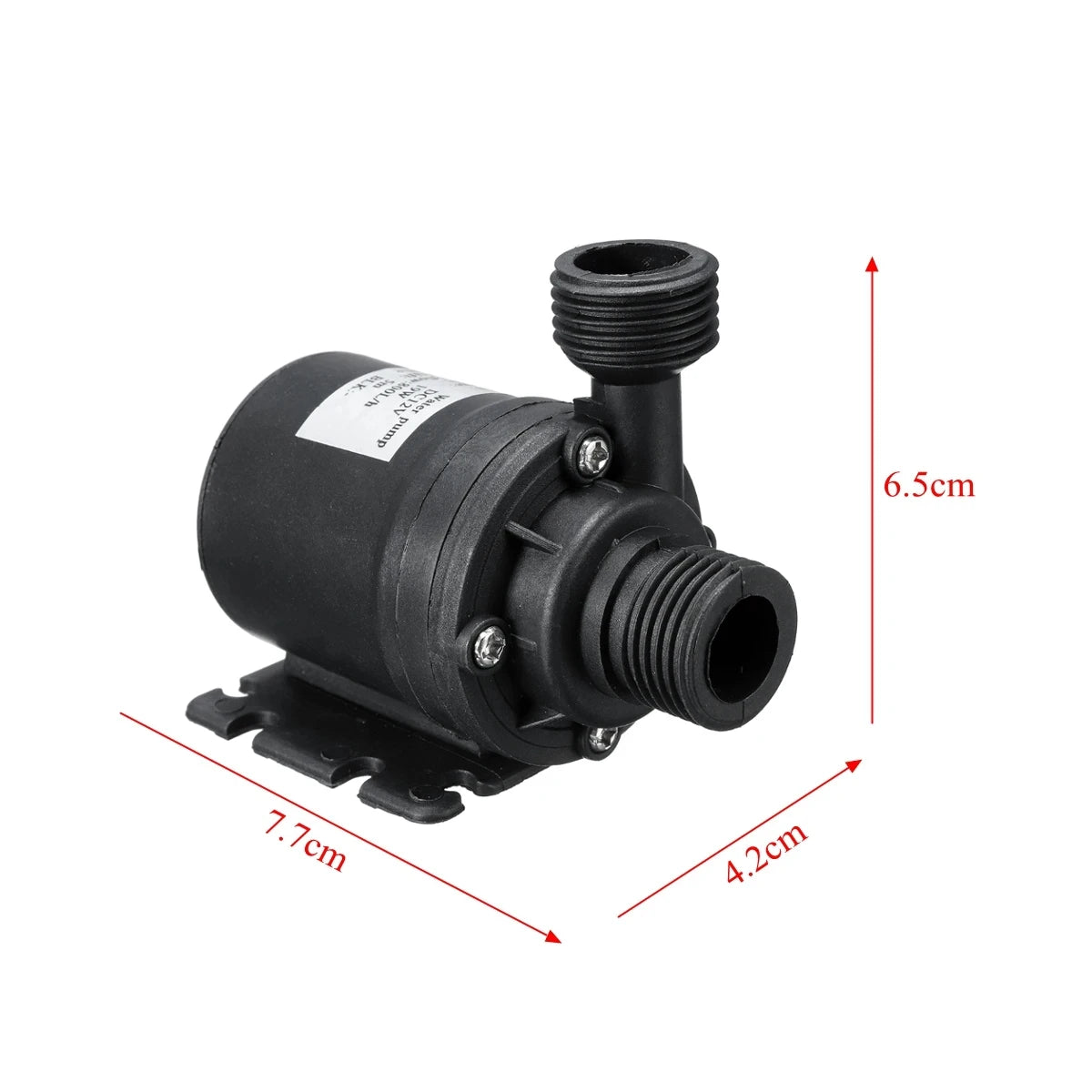 Submersible Hot Water Circulation Pump Solar Brushless Motor800L/H 12V DC 5M - Automotive LED Light