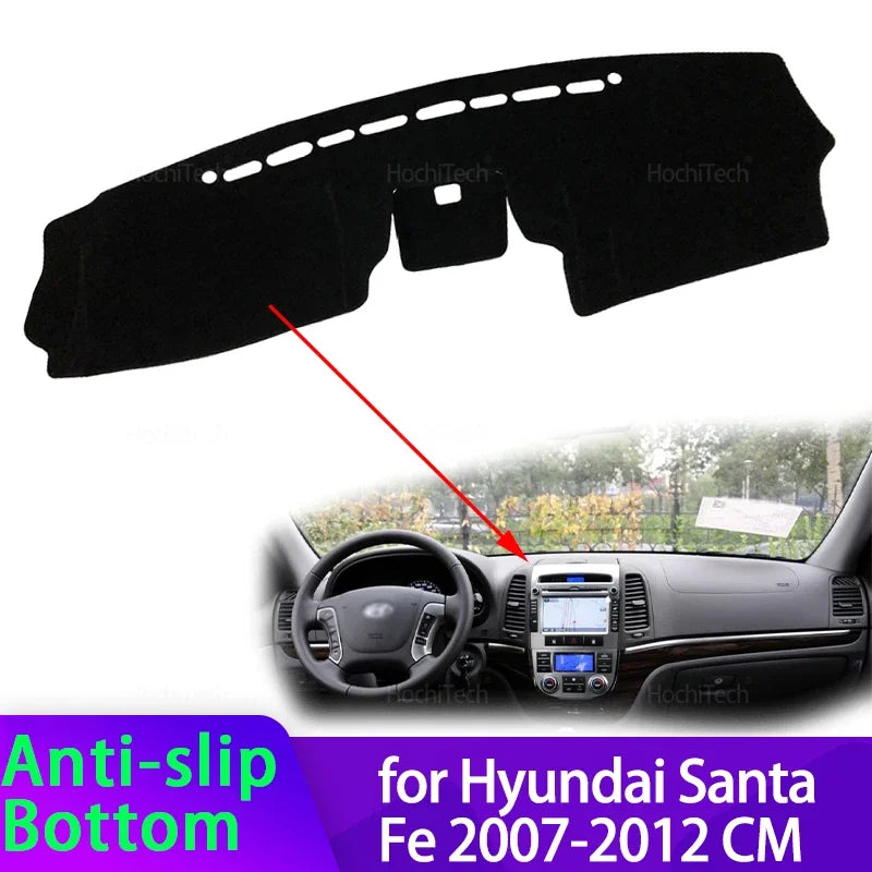 For Hyundai Santa Fe 2007 2008 2009 2010 2011 2012 CM Dashboard Mat Dashmat Cover Pad Sunshade C - Automotive LED Light