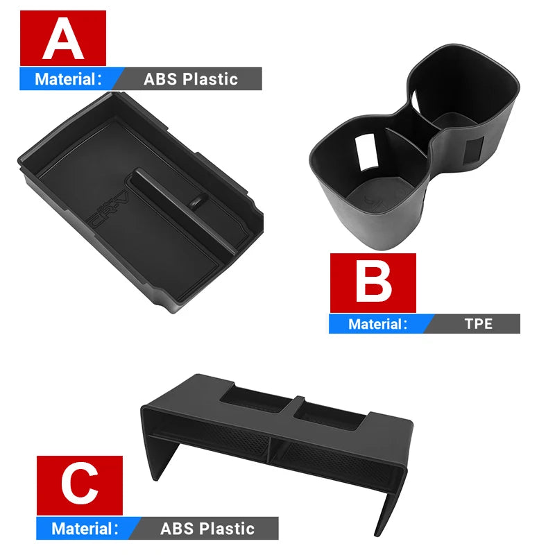 For Honda CR-V CRV 6th Gen 2023 2024 2025 2026 Car Center Console Storage Box Organizer Holder I - Automotive LED Light