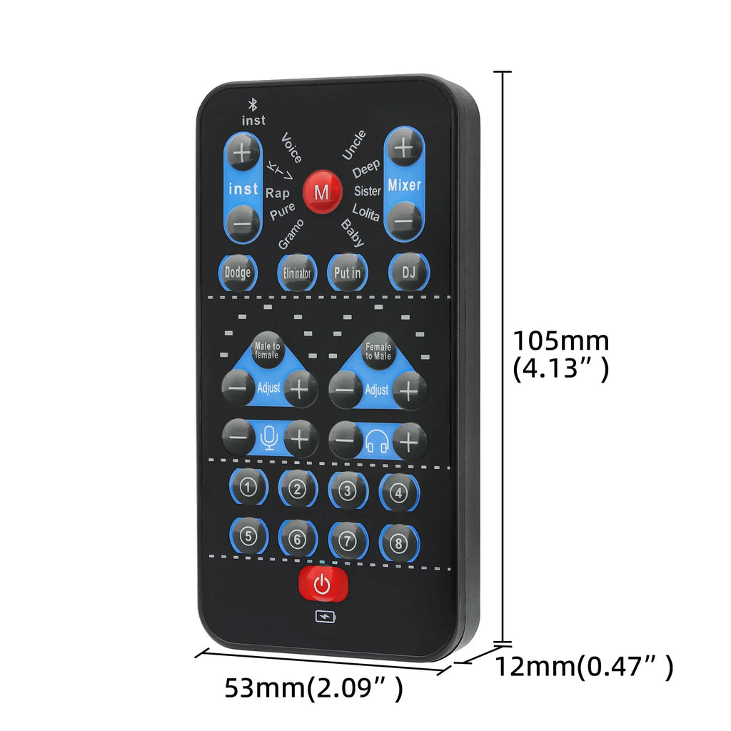 M10 Voice Changer Device Karaoke Function Male Female Voice Switch Universal Portable Sound Chan - Automotive LED Light