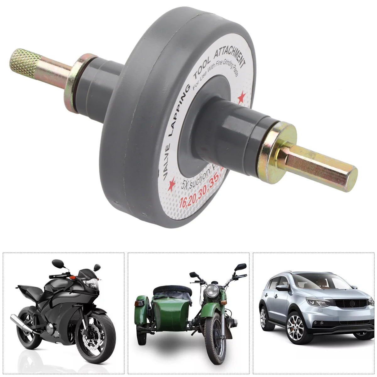 Universal Valve Lapping Tool Attachment with 5 Suction Plates 1000rpm To 1250rpm Universal for G - Automotive LED Light