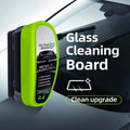 Auto Glass Oil Stain Remover Brush w/150ml Bottle - Car Windshield Deep Cleaning Tool for Foggy  - Automotive LED Light