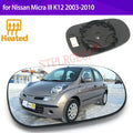Stplrgecp Passenger Side Driver Side Left or Right Door Side Heated Wing Mirror  for Nissan K12 2003-2010 - Automotive L