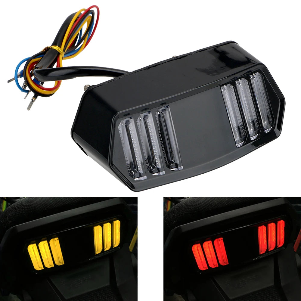 12V Turn Signal Lights Motorcycle Taillights Indicator LED Rear Brake Stop Tail Lamps For Honda  - LED Motorcycle Light