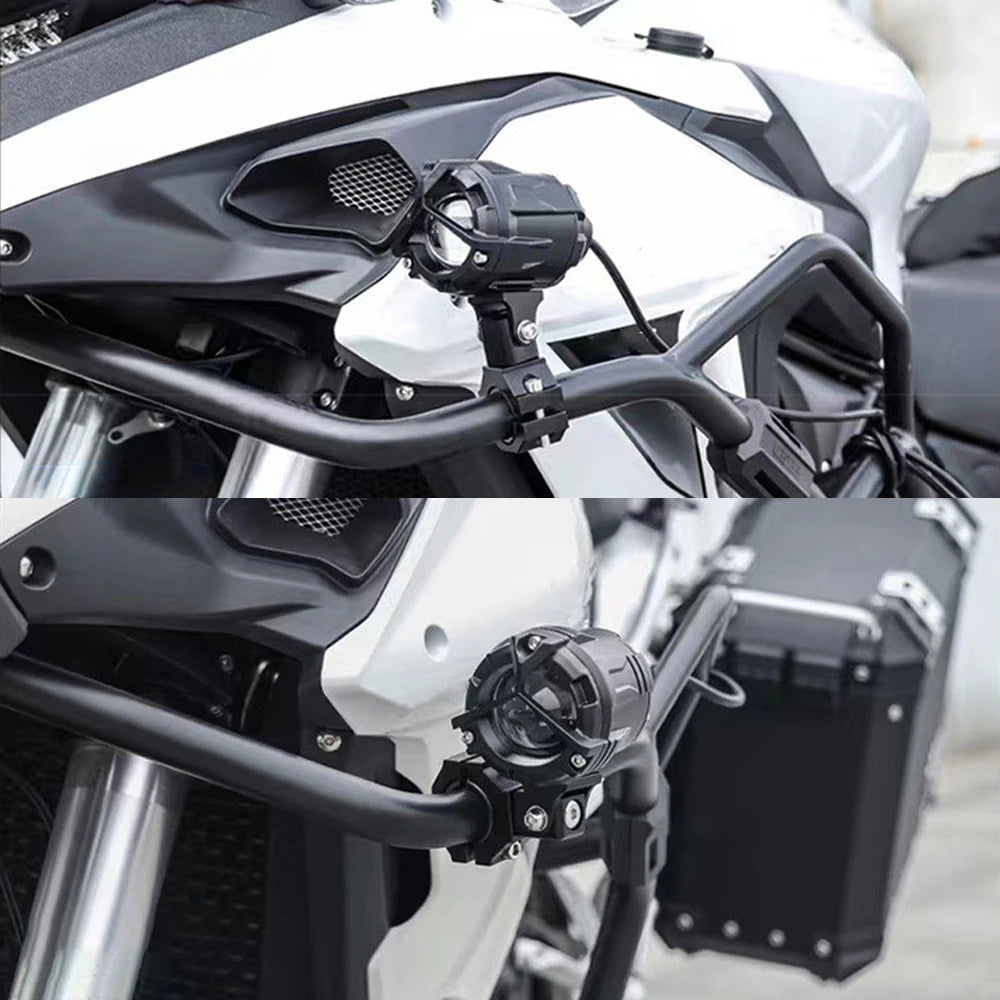 Motorbike Headlight Lamp Holder Support Adjustable Motorcycle Headlight Spotlight Mount Bracket  - LED Motorcycle Light