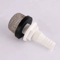 Marine Live-Well Pump Inlet Filter Hose Barb Threaded Inlet Filter White Plastic - Automotive LED Light