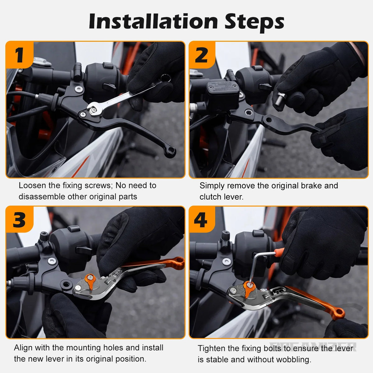 Modified Parts Folding Clutch Lever Adjustable Drum Brake Handlebar Modified Horn Adjustable Han - Automotive LED Light
