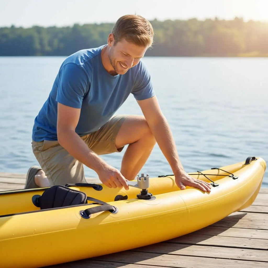 Inflatable Boat Air Valve Material Kayak Inflation Nozzle Leak-Resistant Seal - Automotive LED Light