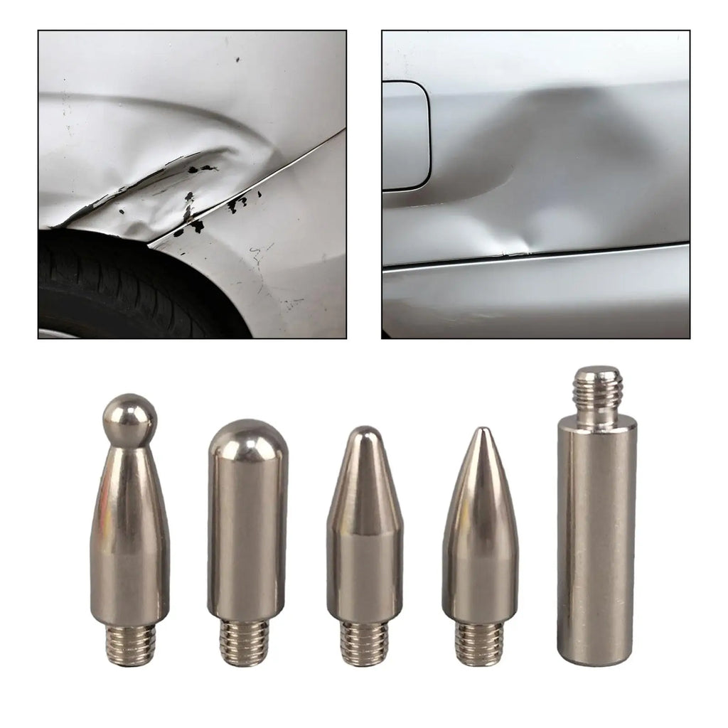 5 Pieces Cars Denting Hook Tips M8 Universal Dent Repair Pen Heads for Motorcycles Metal Plate W - Automotive LED Light