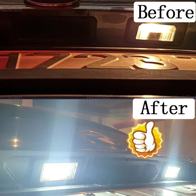 Durable White Canbus Rear License Plate Tag Lights LED for BMW 1 3 5 X Series E8 for BMW E39 E70 E60 - Automotive LED Li