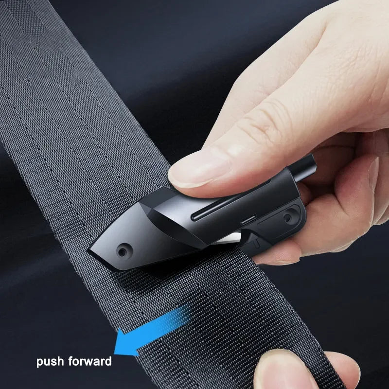 2-in-1 Car Seat Belt Cutter Knife Emergency Car Window Breaker Safety Hammer Multifunction Lifes - Automotive LED Light