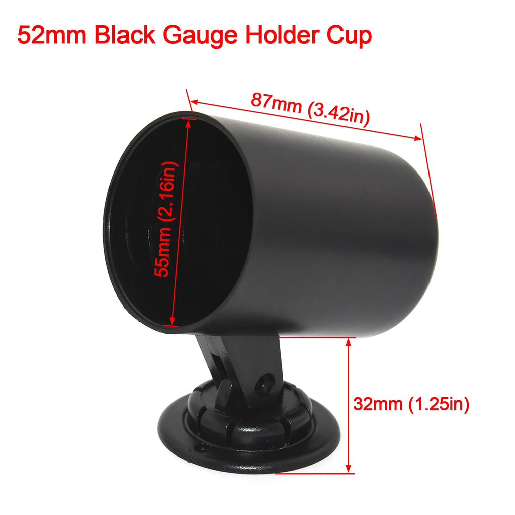 AD 52mm Single Gauge Holder Car Gauge Meter Cup Pod Dash Mount Bracket Boost Plastic Durable For - Automotive LED Light