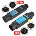 12V Trailer Tester 7 13 Pin Adapter Diagnostic Tools Wiring Check Light Test Plug Socket Car Tru - Automotive LED Light
