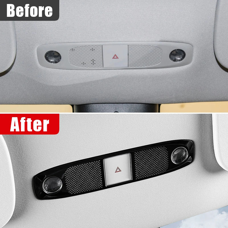 For Tesla Model Y 2021 2022 2023 2024 Car Front Interior Dome Reading Lamp Cover Horn Speaker Tr - Automotive LED Light