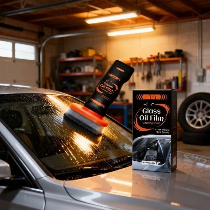 Multi Functional 100g Car Windshield Glass Cleaning Brush Anti Fog Oil Film Hydrophobic Wipe Aut - Automotive LED Light