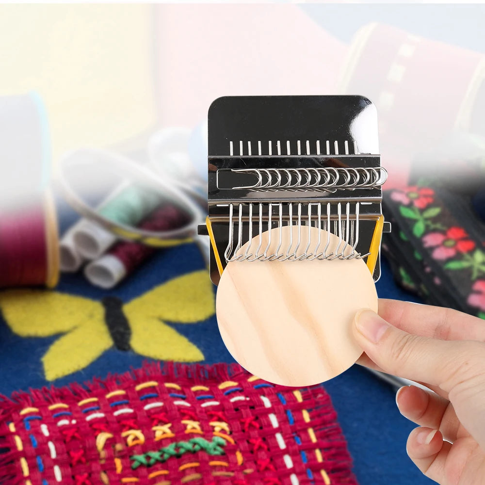 Knitting Tools Small Frame Small Loom Hand Tapestry Wood Loom Weaving Frame Darning Machine For  - Automotive LED Light