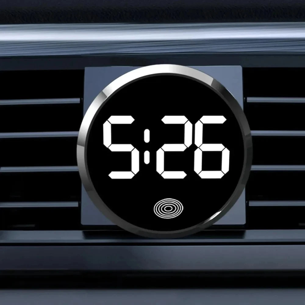 Fashionable Car LED Clock Touch-Control Dashboard Watch with LED Display Light for Fridge RV Cla - Automotive LED Light