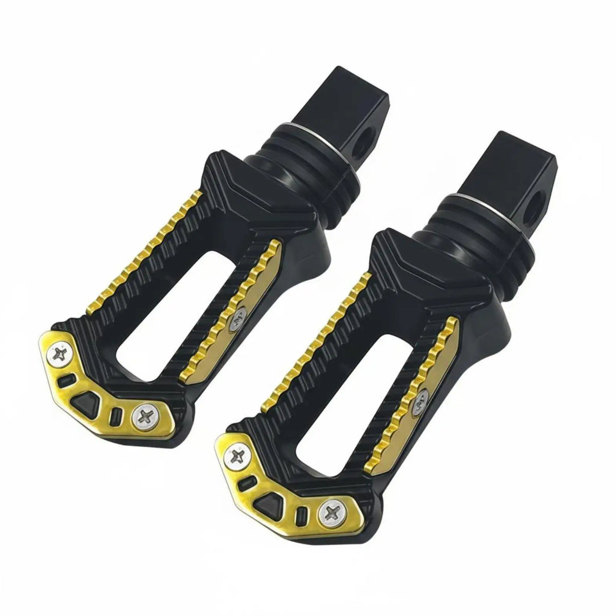 2 Pieces CNC Aluminum Footpeg Lightweight Motorcycle Footpeg Anti-Slip Surface - Automotive LED Light