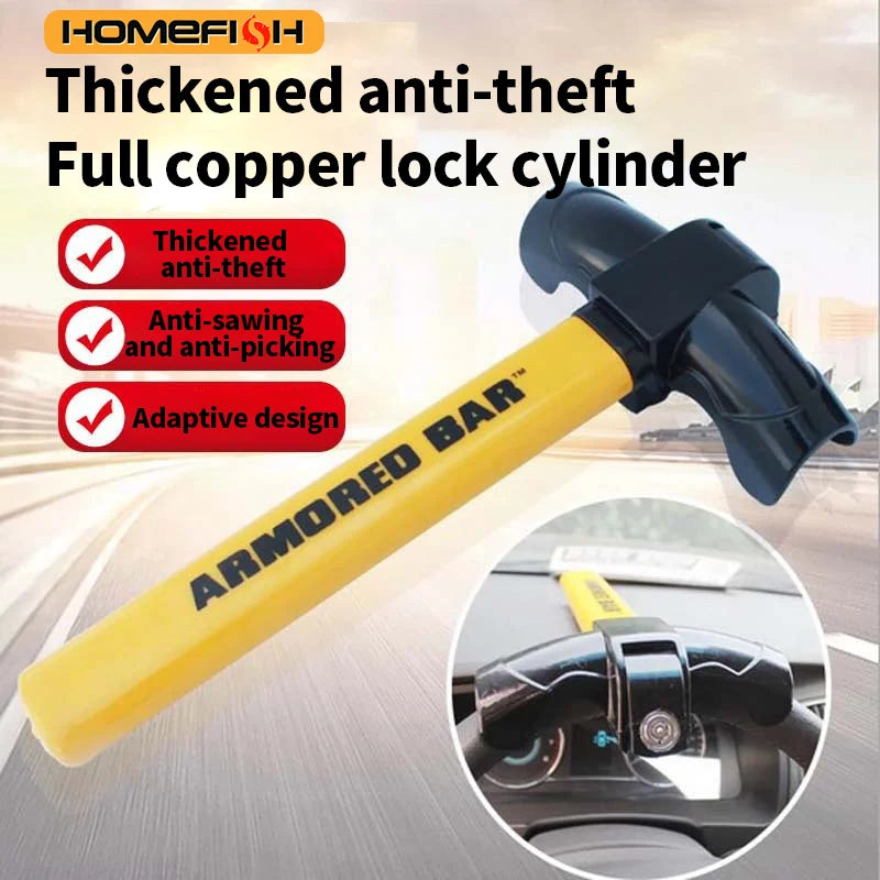 T-type Car steering wheel lock elf-defense and car safety lock car front lock and anti-theft loc - Automotive LED Light