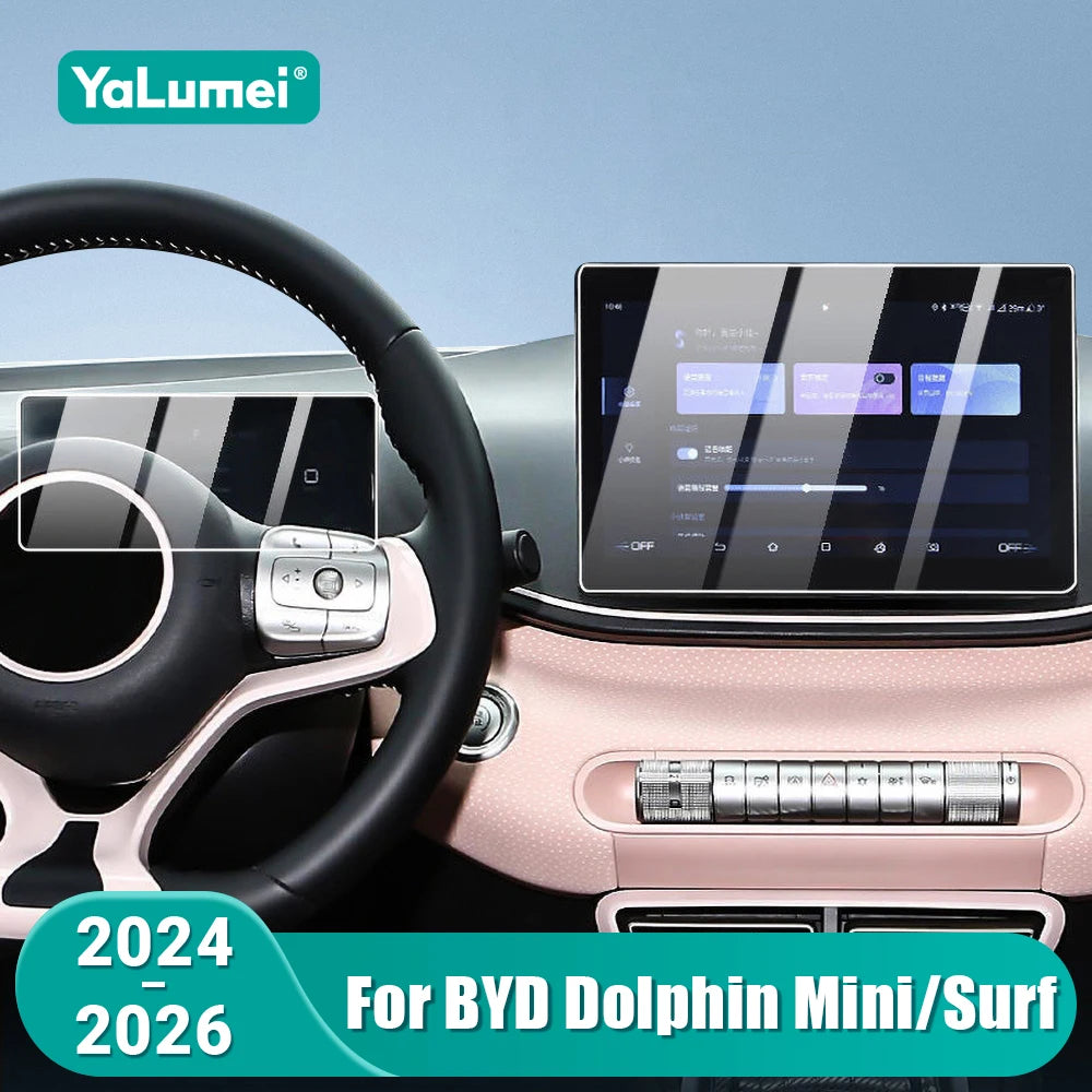 Car Tempered Glass Protector Film For BYD Dolphin Mini / Dolphin Surf / Atto 1 2024 2025 2026 Na - Automotive LED Light