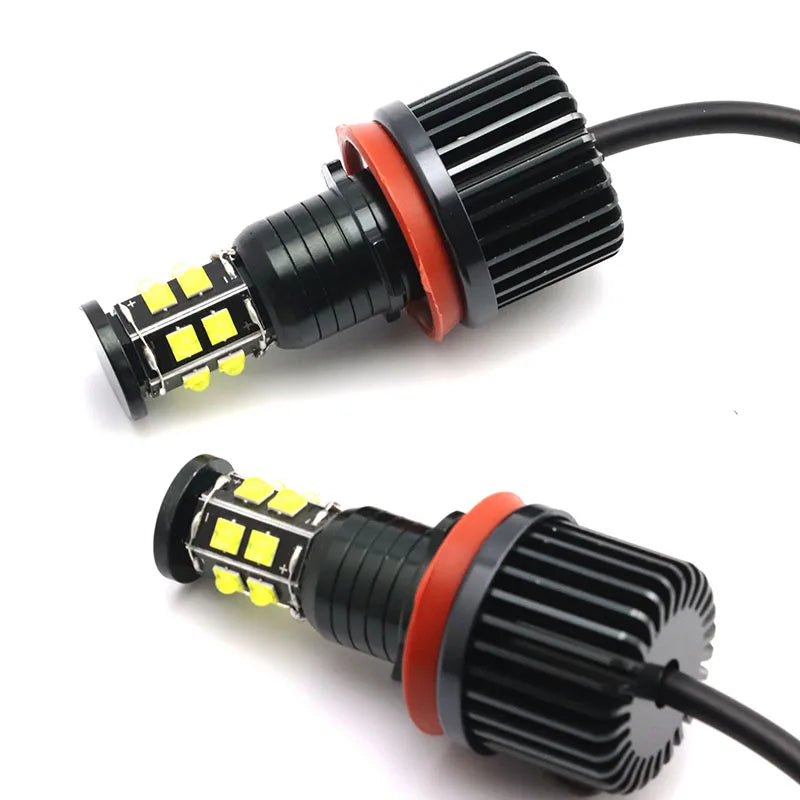 2x 240W 6000K Lamp LED Angel Eyes Marker Light Bulbs For BMW E81 E82 E87 E88 E90 for BMW E87 E70 E60 - Canbus LED Headli