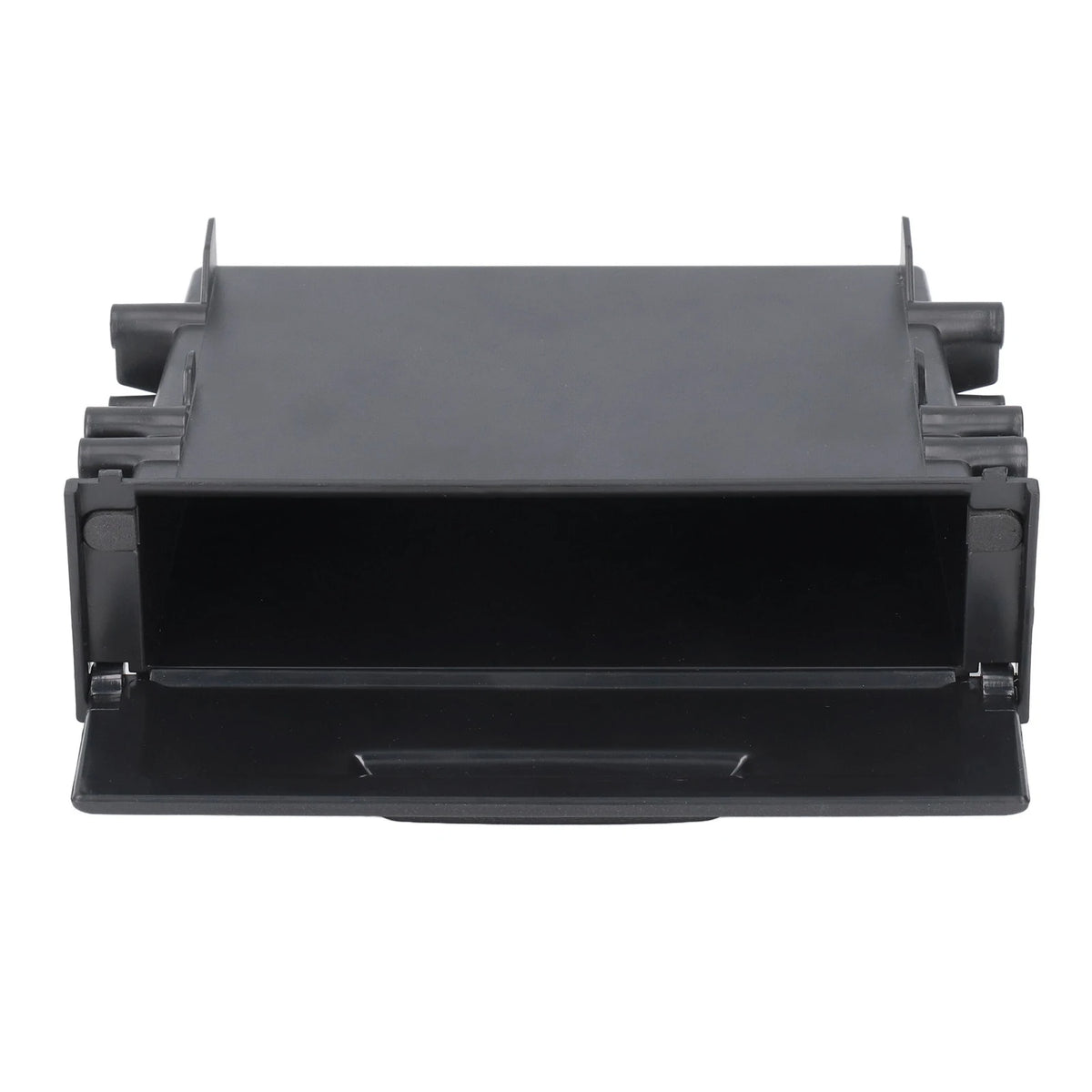 1Pc 1DIN Car Radio Storage Box Multi Application ABS Black Inner Organizer Replacement for Car R - Automotive LED Light