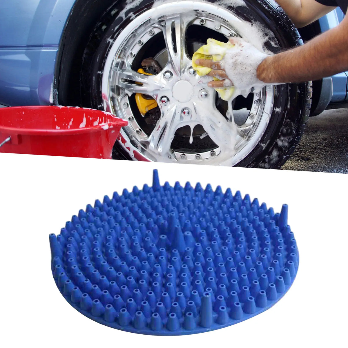 Car Washing Bucket Insert 23cm Car Detailing Bucket Cleaning Kits Auto Detailing Tools for RV Ho - Automotive LED Light